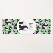 Cute Panda Beer Pattern Yogamat (Achterkant (horizontaal))