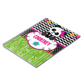 Cute Panda Beer Personalized Name Notitieboek Jour (Linkerzijde)