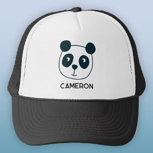 Cute Panda Beer Personalized Trucker Pet