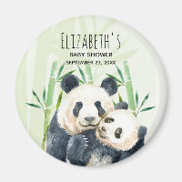 Cute Panda Beren Cuddling Waterverf Baby shower
