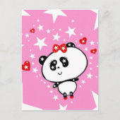 Cute Panda Beren Funny Personalized Briefkaart (Voorkant)