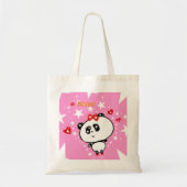 Cute Panda Beren Funny Personalized Tote Bag (Voorkant)