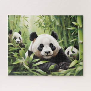 Cute panda beren legpuzzel