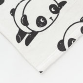 Cute Panda Beren Pattern Fleece Blanket Deken (Hoek)