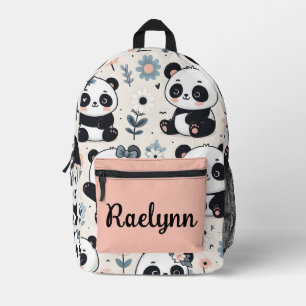 Cute Panda Beren Personalized Bedrukte Rugzak