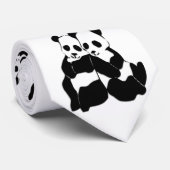 Cute Panda Beren Stropdas (Opgerold)