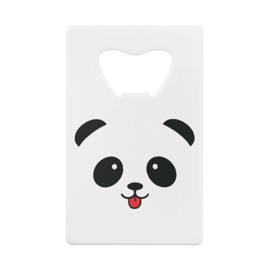Cute Panda Blep Mlem Blop Kredietkaart Flessenopener (Achterkant)