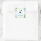 Cute Panda Boy Baby shower Favoriser Stickers Cade (Sac)