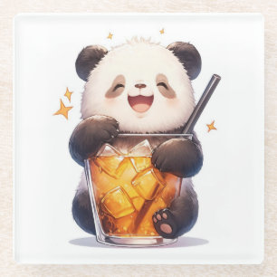 Cute Panda Bubble Tea Onderzetter Kawaii Boba Pa