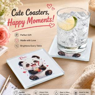 Cute Panda Bubble Tea Onderzetter Kawaii Boba Pa