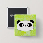 Cute Panda Button (vlakkere achtergrond) (Voorkant /achterkant)