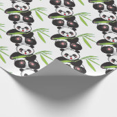 Cute Panda Cadeaupapier (Hoek)
