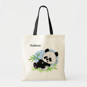 Cute Panda canvas tassen