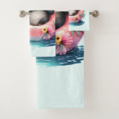 Cute Panda Chilling in een binnenbuis Bad Handdoek (Insitu)