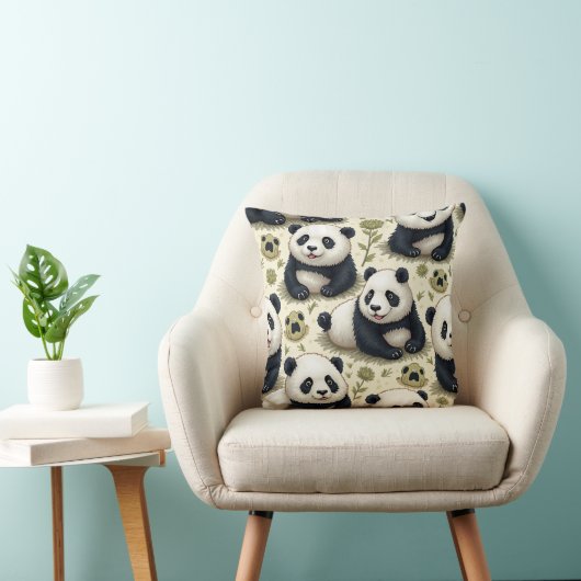 Cute Panda Coussin (Chaise)
