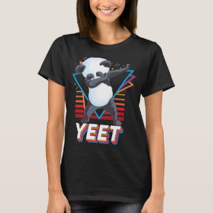 Cute panda dab dans grappig Dabbing panda beer Ret T-shirt