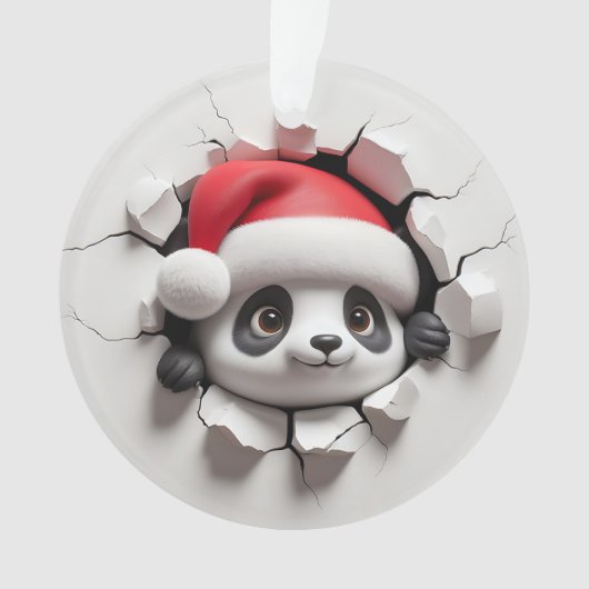 Cute Panda Double-Sided Holiday Ornament (voorkant)