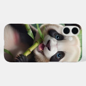 Cute Panda Eating Bamboo Case-Mate iPhone Case (Achterkant (horizontaal))