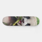Cute Panda Eating Bamboo Skateboard (Horizontaal)