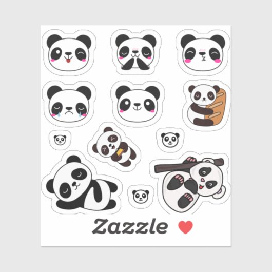 Cute Panda Emoji Sticker Pack (Vel)