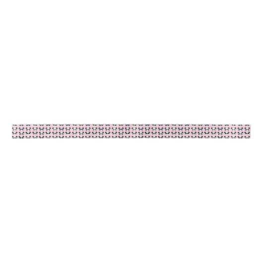 Cute Panda Expressions Pattern Roze Lint (Voorkant)
