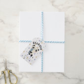 Cute Panda First Birthday Cadeaulabel (Met Touw)