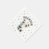  Cute Panda First Birthday Servet (Hoek)