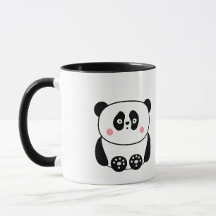 Cute panda gepersonaliseerd mug mok