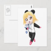 Cute Panda Girl Briefkaart (Voorkant / Achterkant)
