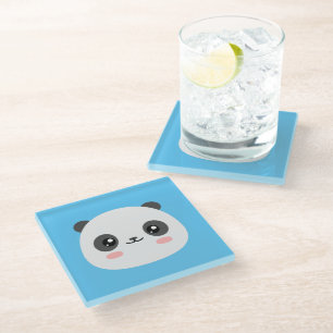 Cute Panda Glazen Onderzetter