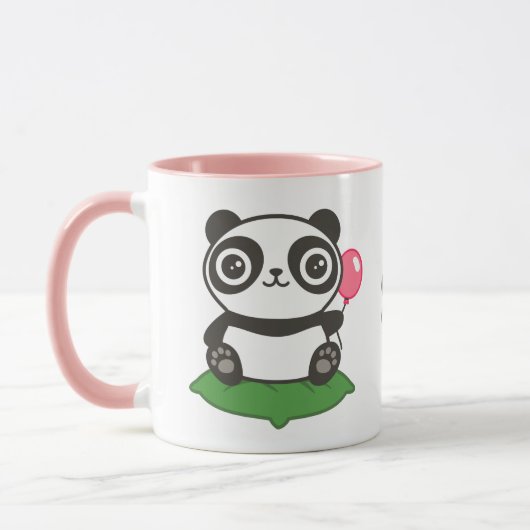 Cute Panda Illustration Mok (Links)