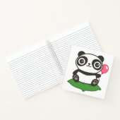 Cute Panda Illustration Notitieboek (Binnen)
