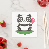 Cute Panda Illustration Servet (Insitu)
