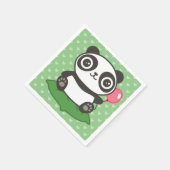 Cute Panda Illustration Servet (Hoek)