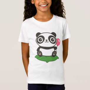 Cute Panda Illustration T-shirt