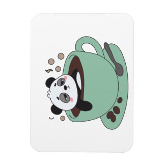 Cute Panda In Coffee Cup Coffee Lover Gift Magneet