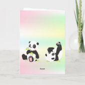 Cute panda kaart (Achterkant)