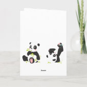 Cute panda kaart (Achterkant)