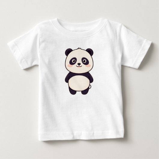Cute Panda Kids T-Shirt – Adorable Animal Design (Devant)