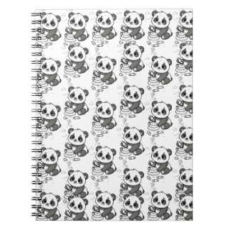 Cute Panda Kleurplaat Patroon Notitieboek