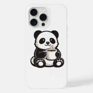 Cute Panda Koffie – Kawaii Panda met Koffie  iPhone 15 Pro Max Hoesje
