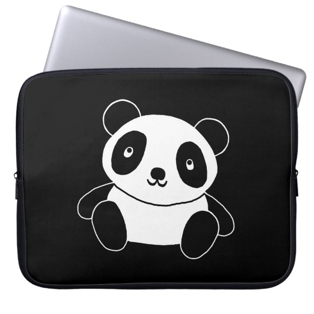 Cute Panda Laptop Sleeve (Voorkant)