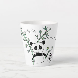 Cute Panda Latte cup Mok