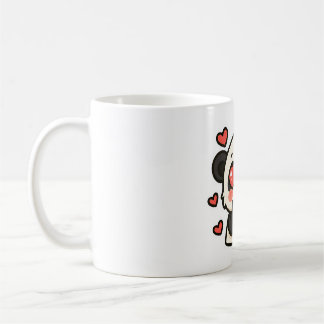 Cute Panda Love Mug – Kawaii Heart Eyes design Koffiemok