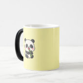 Cute Panda Manger Bambou - Fun Café Mug (Devant gauche)