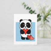 Cute Panda met hart - 1000Pandas-Briefkaart Briefkaart (Staand voorkant)