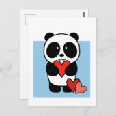 Cute Panda met hart - 1000Pandas-Briefkaart Briefkaart (Voorkant / Achterkant)