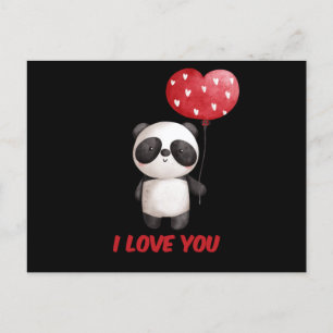 Cute Panda met hart   Ik hou van Valentijn Gift Briefkaart