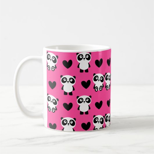 Cute Panda Motif Mug (Gauche)