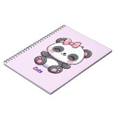Cute Panda Notitieboek (Linkerzijde)
